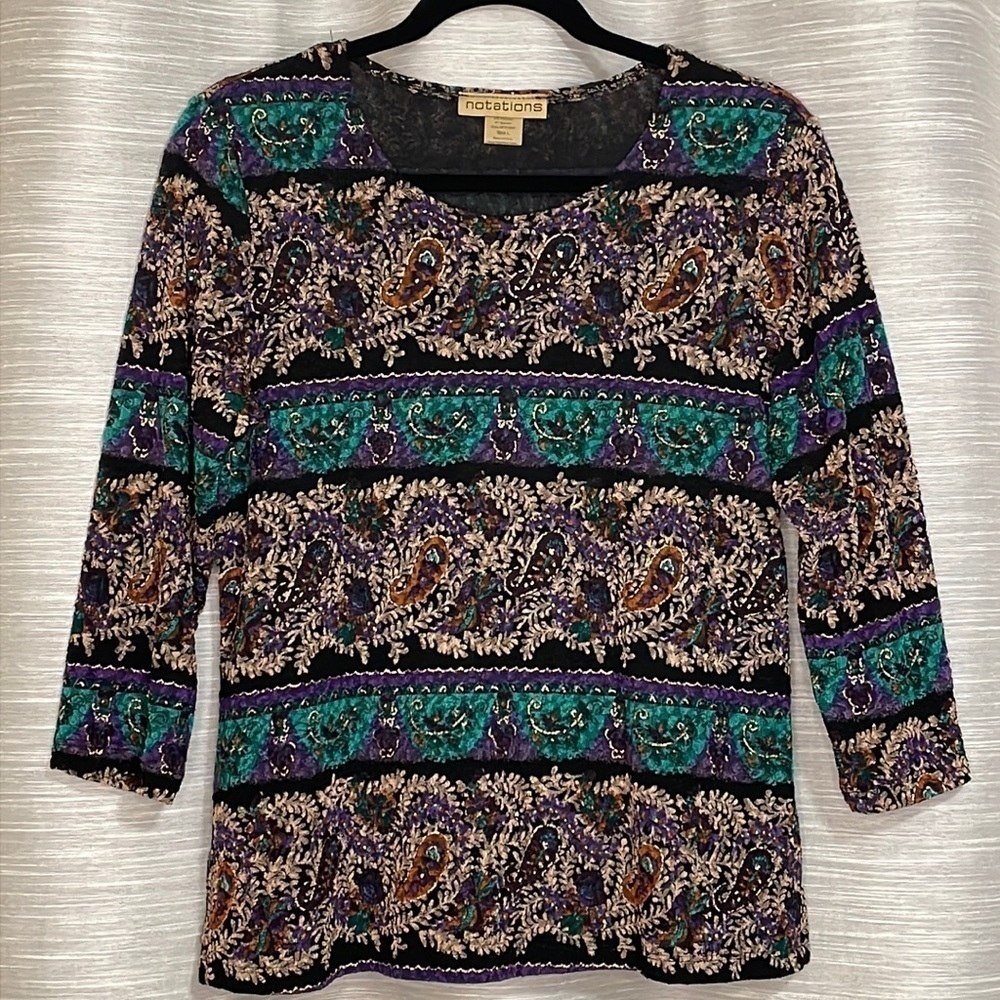 𝅺NOTATIONS Women’s Top, Large